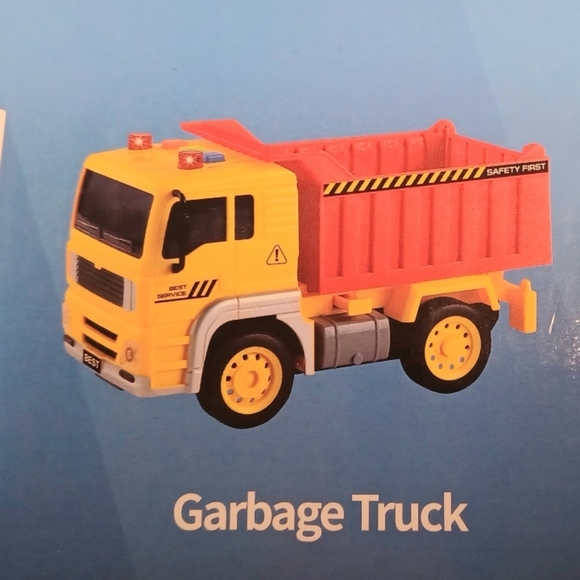 4 Friction Trucks new-Boom Lift, Fire Rescue, Garbage Truck, Dump Truck - Picture 4 of 11